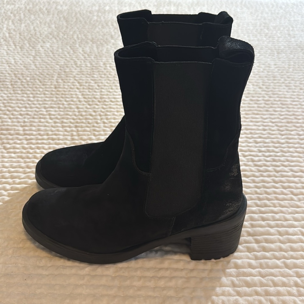 Emanuale Crasto black leather (suede) boots